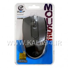 موس سیمی XP M691K / دارای 3 کلید / کلیک نرم با دقت بالا در ضرب مداوم / پک طلقی 